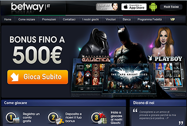 portale e giochi esclusivi Betway