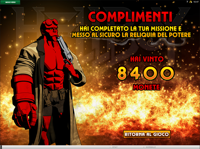 HellBoy Gioco Bonus vincita