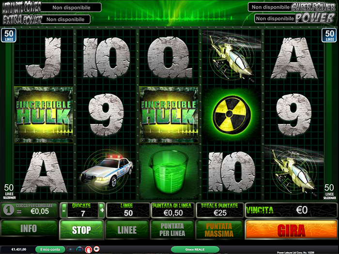 Incredibile Hulk slot