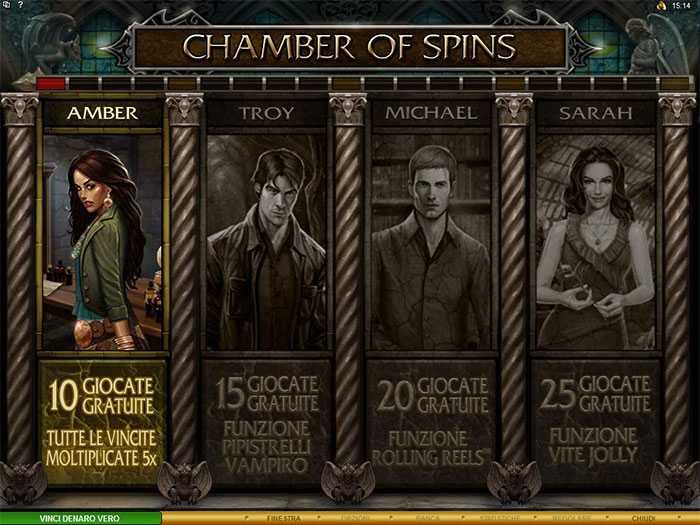 Immortal Romance Chamber of Spins